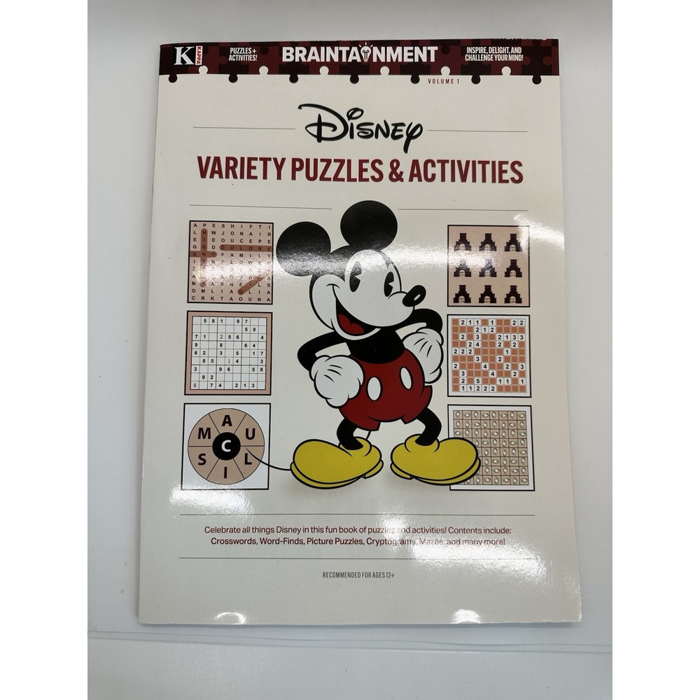 Disney Variety Puzzles & Activities Full Size Puzzle Book